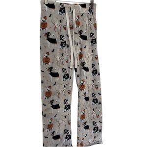 Fleece Warm Puppy Graphic Pants